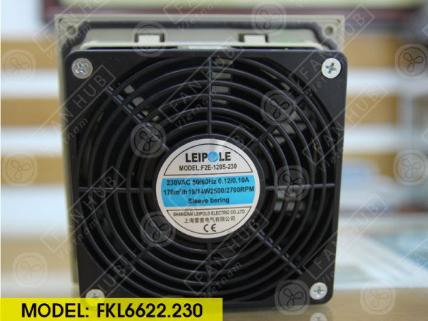 LEIPOLE FKL6622.230 - AC AXIAL FAN, 230VAC, 148x67mm