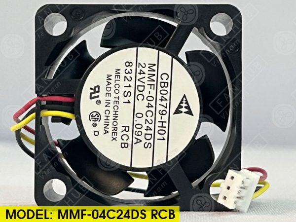 MELCO MMF-04C24DS RCB - Inverter Fan, 24VDC, 40x40x15mm