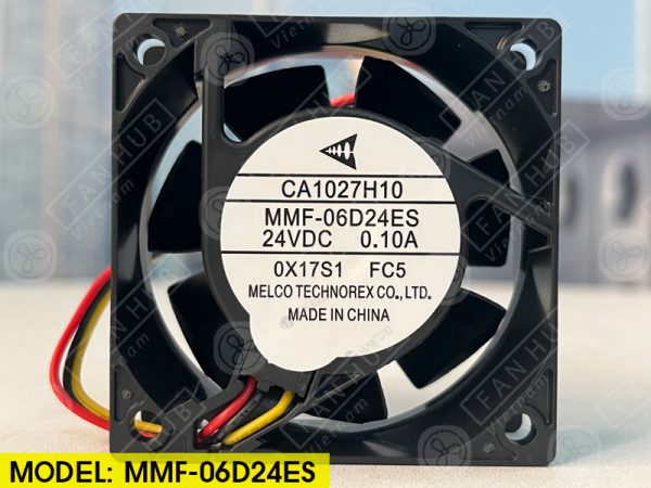 MELCO MMF-06D24ES-FC5 - Inverter Fan, 24VDC, 60x60x25mm