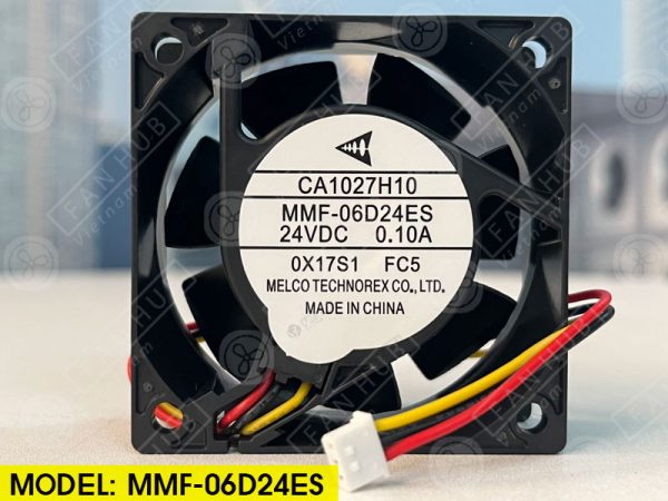 MELCO MMF-06D24ES-FC5 - Inverter Fan, 24VDC, 60x60x25mm