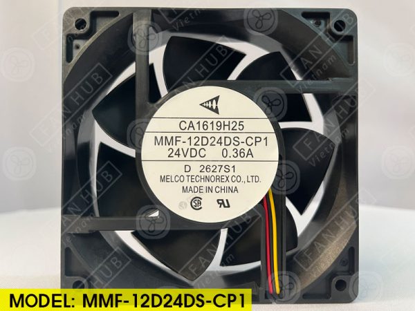 MELCO MMF-12D24DS-CP1 - Inverter Fan, 24VDC, 120x120x38mm