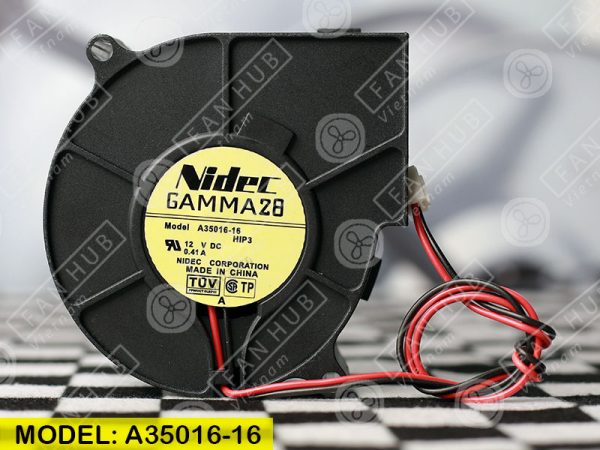 NIDEC A35016-16 - Inverter Fan, 12VDC, 75x75x30mm