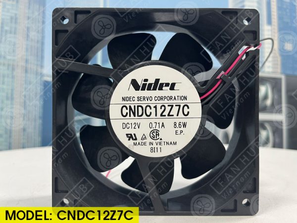 NIDEC CNDC12Z7C - Inverter Fan, 12VDC, 120x120x38mm