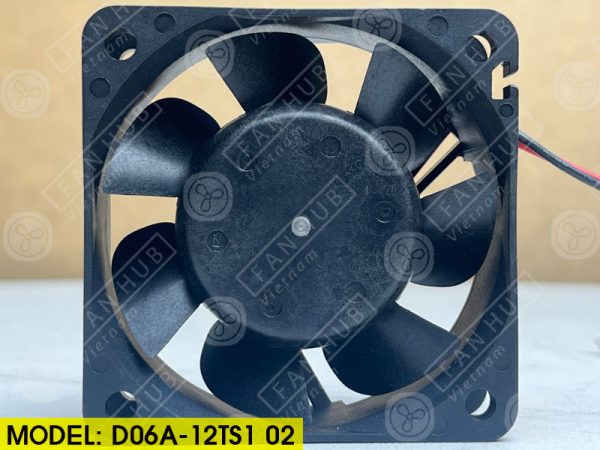 NIDEC D06A-12TS1 02 - Inverter Fan, 12VDC, 60x60x25mm