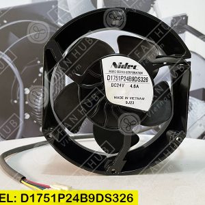 NIDEC D1751P24B9DS326 - Inverter Fan , 24VDC, 172x150x51mm