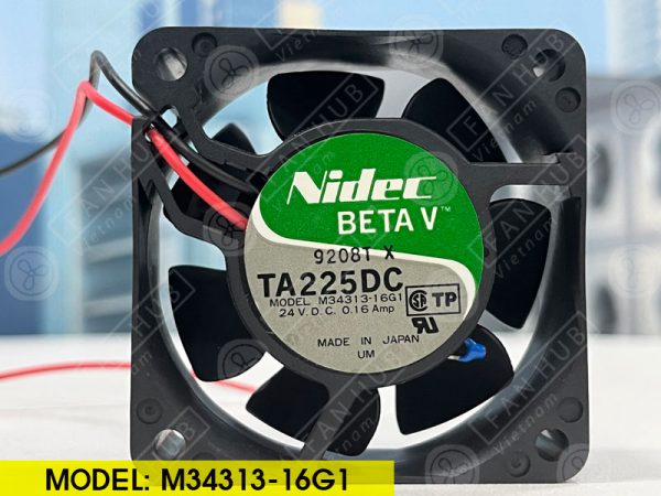 NIDEC M34313-16G1 - Inverter Fan, 24VDC, 60x60x25mm