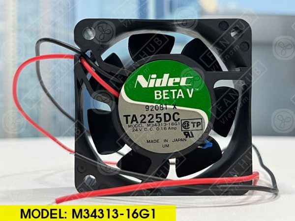 NIDEC M34313-16G1 - Inverter Fan, 24VDC, 60x60x25mm