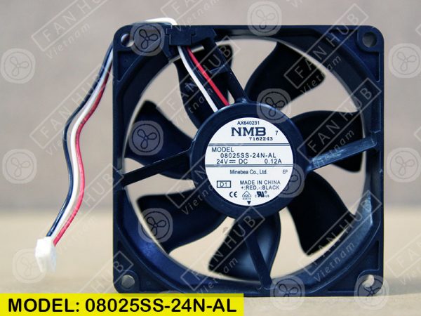 NMB 08025SS-24N-AL - Inverter Fan, 24VDC, 80x80x25mm