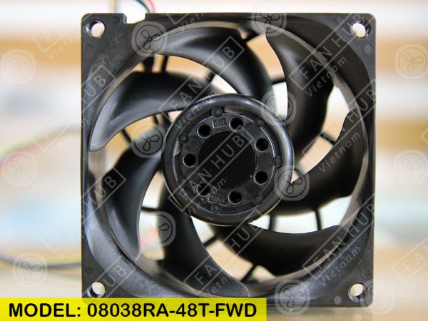 NMB 08038RA-48T-FWD - Inverter Fan, 48VDC, 80x80x38mm