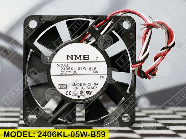 NMB 2406KL-05W-B59 - Inverter Fan, 24VDC, 60x60x15mm