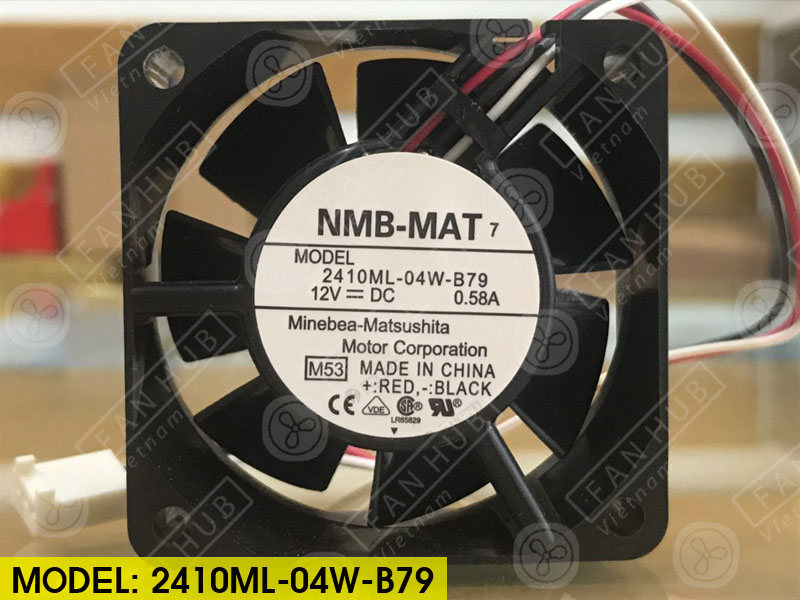 NMB 2410ML-04W-B79 - Inverter Fan, 12VDC, 60x60x25mm