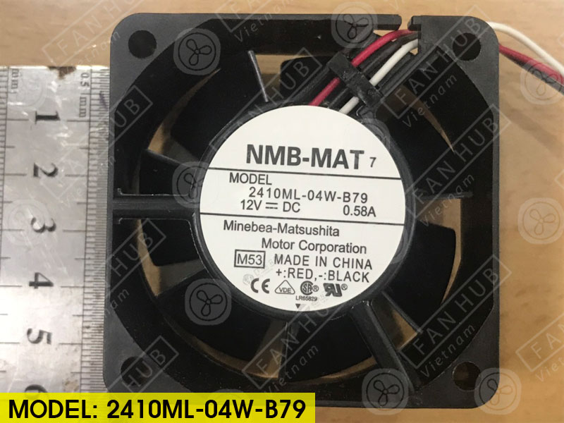 NMB 2410ML-04W-B79 - Inverter Fan, 12VDC, 60x60x25mm