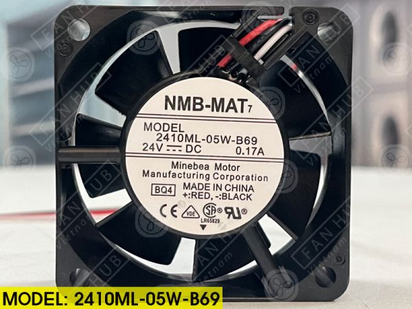 NMB 2410ML-05W-B69 - Inverter Fan, 24VDC, 60x60x25mm