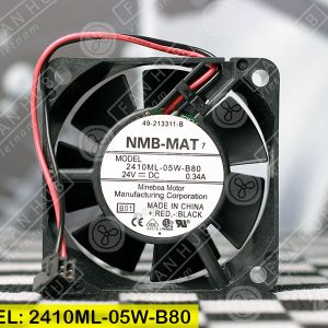 NMB 2410ML-05W-B80 - Inverter Fan, 24VDC, 60x60x25mm