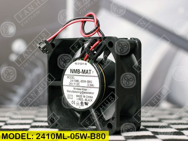 NMB 2410ML-05W-B80 - Inverter Fan, 24VDC, 60x60x25mm