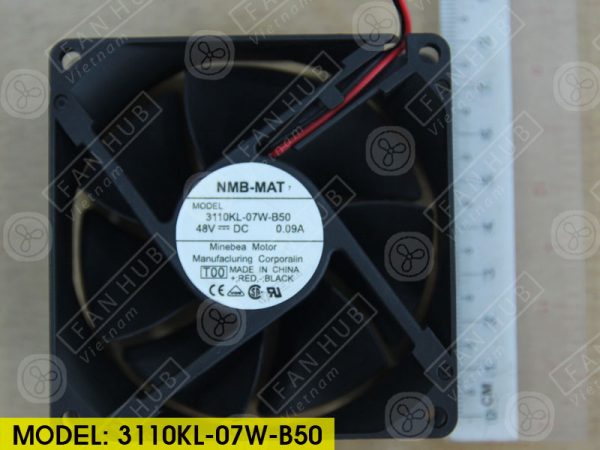 NMB 3110KL-07W-B50 - Inverter Fan, 48VDC, 80x80x25mm