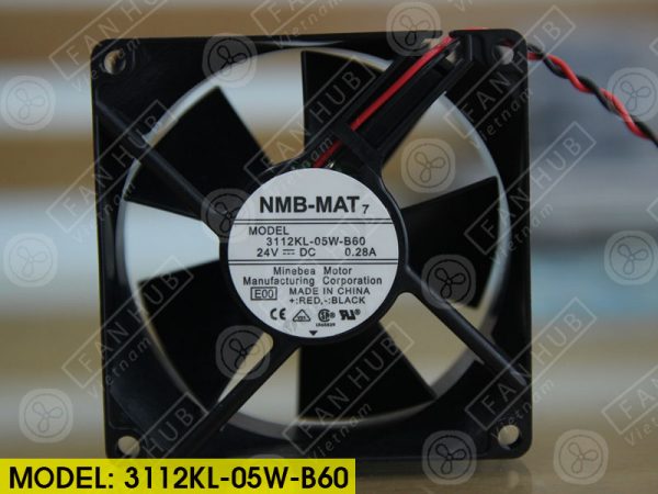 NMB 3112KL-05W-B60 - Inverter Fan, 24VDC, 80x80x32mm