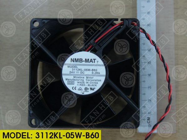 NMB 3112KL-05W-B60 - Inverter Fan, 24VDC, 80x80x32mm