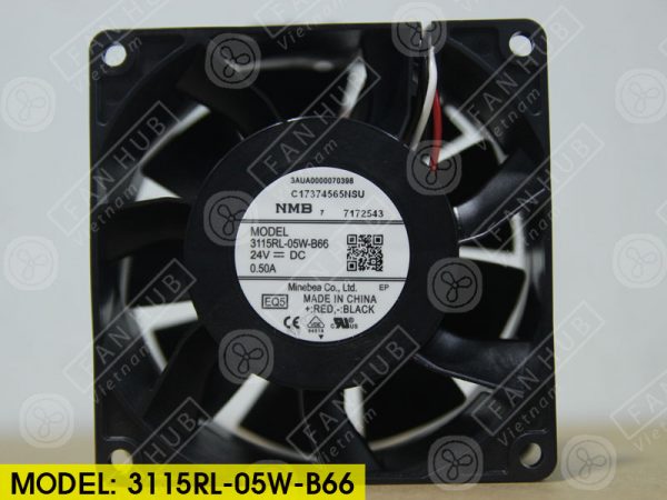 NMB 3115RL-05W-B66 - Inverter Fan, 24VDC, 80x80x38mm