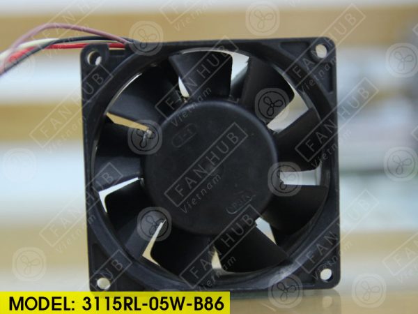 NMB 3115RL-05W-B86 - Inverter Fan, 24VDC, 80x80x38mm