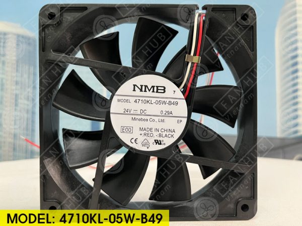 NMB 4710KL-05W-B49 - Inverter Fan, 24VDC, 120x120x25mm