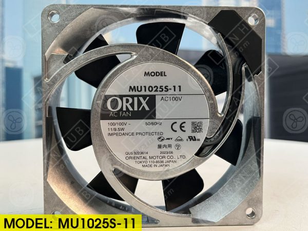 ORIX MU1025S-11 - AC AXIAL FAN, 100VAC, 104x104x25mm