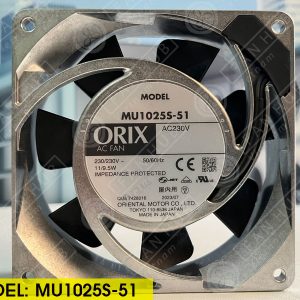 ORIX MU1025S-51 - AC AXIAL FAN, 230VAC, 104x104x25mm