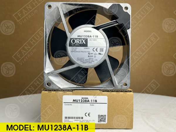 ORIX MU1238A-11B - AC AXIAL FAN, 100VAC, 120x120x38mm