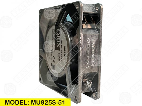 ORIX MU925S-51 - AC AXIAL FAN, 220/230VAC, 92x92x25mm