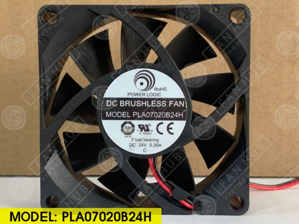 POWER LOGIC PLA07020B24H - Inverter Fan, 24VDC, 70x70x20mm