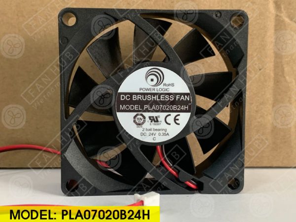 POWER LOGIC PLA07020B24H - Inverter Fan, 24VDC, 70x70x20mm