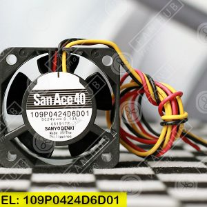 Sanyo Denki 109P0424D6D01 - Inverter Fan, 24VDC, 40x40x20mm