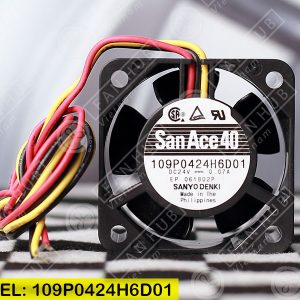 Sanyo Denki 109P0424H6D01 - Inverter Fan, 24VDC, 40x40x20mm