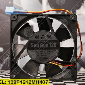 SANYO DENKI 109P1212MH407 - Inverter Fan, 12VDC, 120x120x25mm