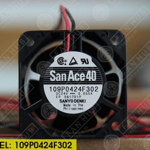 SANYO DENKI 109P0424F302 - Inverter Fan, 24VDC, 40x40x28mm