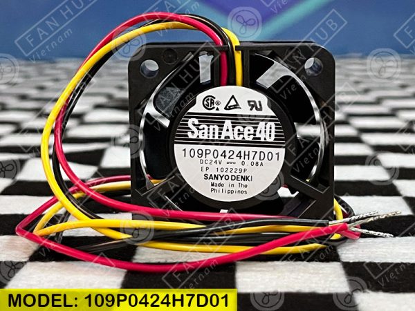 Sanyo Denki 109P0424H7D01 - Inverter Fan, 24VDC, 40x40x15mm