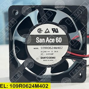 Sanyo Denki 109R0624M402 - Inverter Fan, 24VDC, 60x60x25mm