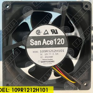 SANYO DENKI 109R1212H101 - Inverter Fan, 12VDC, 120x120x38mm