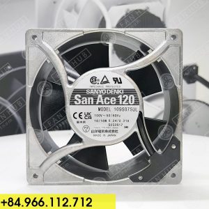 SANYO DENKI 109S075UL - AC AXIAL FAN, 100VAC, 120x120x38mm