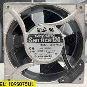 ORIX 109S075UL - AC AXIAL FAN, 100VAC, 120x120x38mm