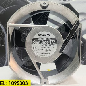 Sanyo Denki 109S303 - AC AXIAL FAN, 230VAC, 172x150x51mm