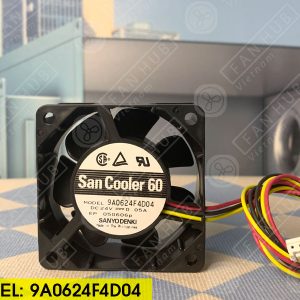 Sanyo Denki 9A0624F4D04 - Inverter Fan, 24VDC, 60x60x25mm