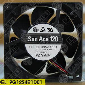 Sanyo Denki 9G1224E1D01 - Inverter Fan, 24VDC, 120x120x38mm