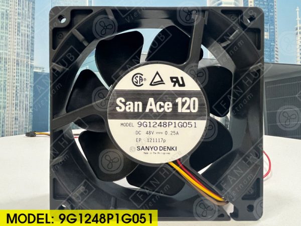 NMB 9G1248P1G051 - Inverter Fan, 48VDC, 120x120x38mm