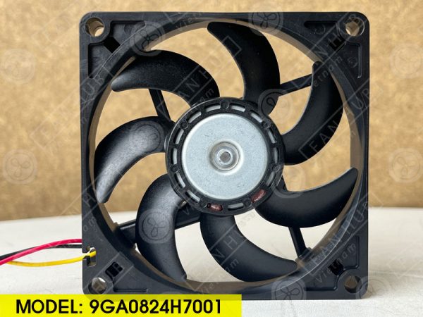 Sanyo Denki 9GA0824H7001 - Inverter Fan, 24VDC, 80x80x15mm