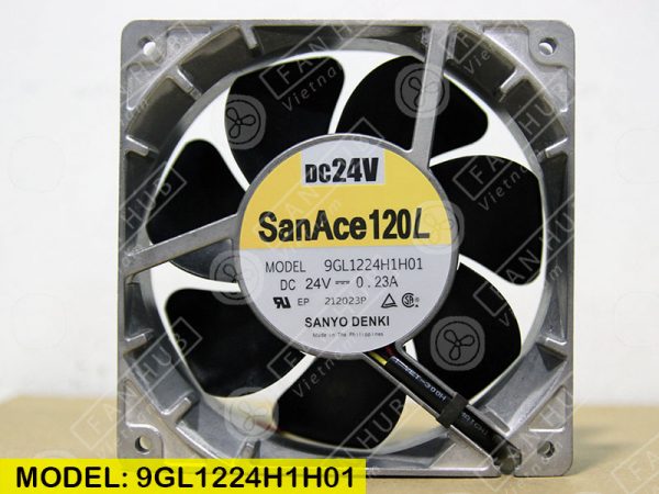 Sanyo Denki 9GL1224H1H01 - Inverter Fan, 24VDC, 120x120x38mm