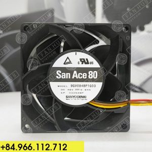 SANYO DENKI 9GV0848P1G03 - Inverter Fan, 48VDC, 80x80x38mm