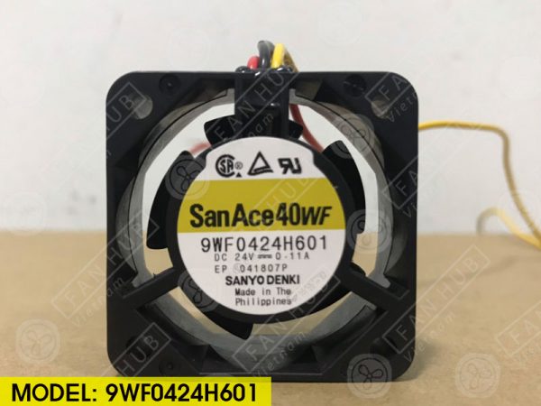 Sanyo Denki 9WF0424H601 - Inverter Fan, 24VDC, 40x40x20mm