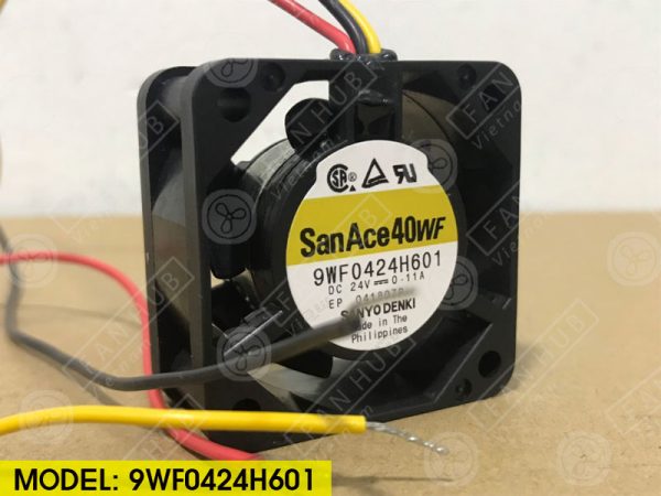 Sanyo Denki 9WF0424H601 - Inverter Fan, 24VDC, 40x40x20mm