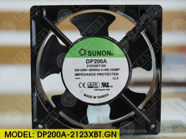 SUNON DP200A-2123XBT.GN - AC Axial Fan, 220-240VAC, 120x120x25mm